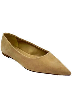 Sam Edelman Womens Wanda Pointed Toe Flat Cappuccino Suede - Medium